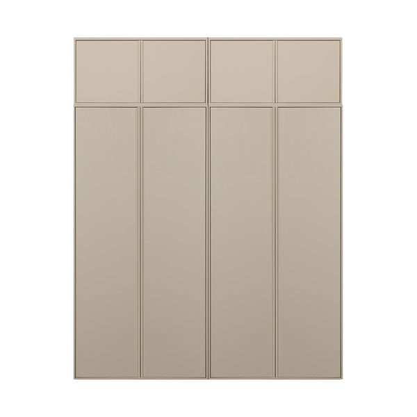 Krem modularni garderobni ormar od masivnog bora 200x250 cm Daily – vtwonen