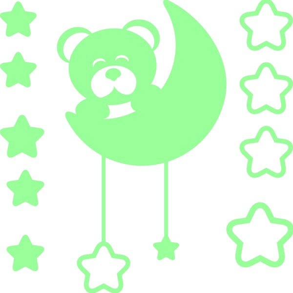 Svjetleća naljepnica Fanastick Teddy Bear-image-2