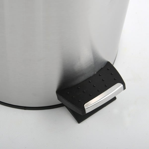 Željezna kanta za smeće s pedalom u mat srebrnoj boji 5 l   Adonis – Spirella-image-4