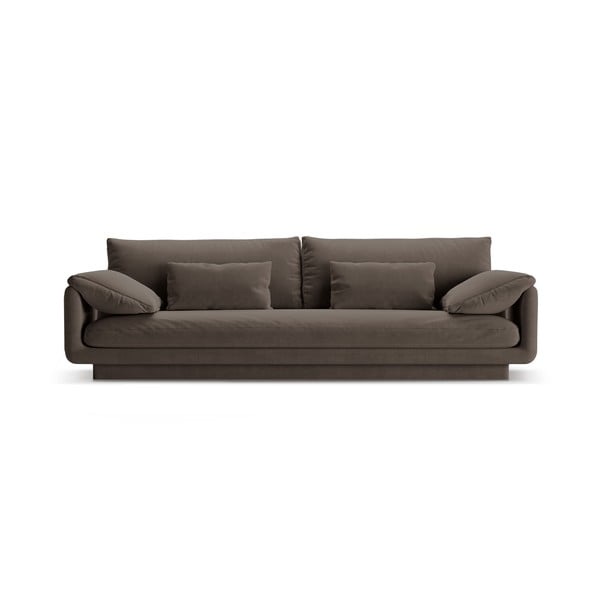 Smeđa baršunasti sofa 250 cm Torino – Micadoni 