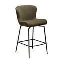 Kaki zelena podstavljena barska stolica (visine sjedala 67,5 cm) Glam – DAN-FORM Denmark