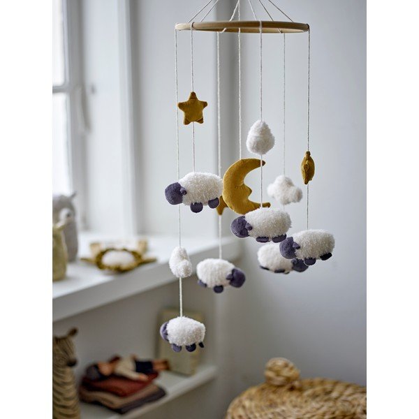 Viseći vrtuljak s vrtuljkom za dječji krevetić Dolly – Bloomingville Mini-image-1