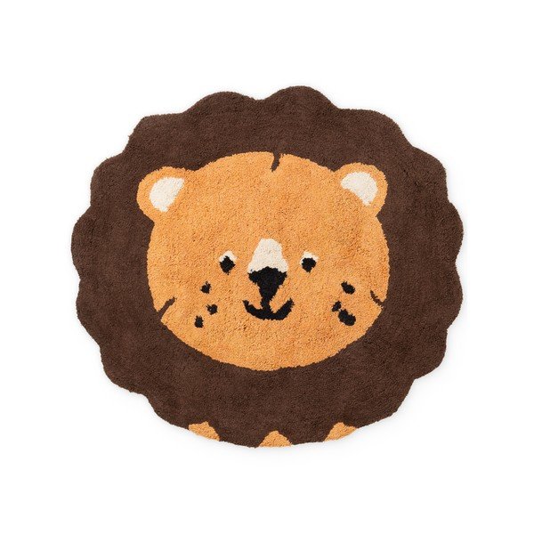 Narančasti/smeđi periv/ručno rađen pamučan dječji tepih 112x120 cm Snuggle Lea – Hanse Home
