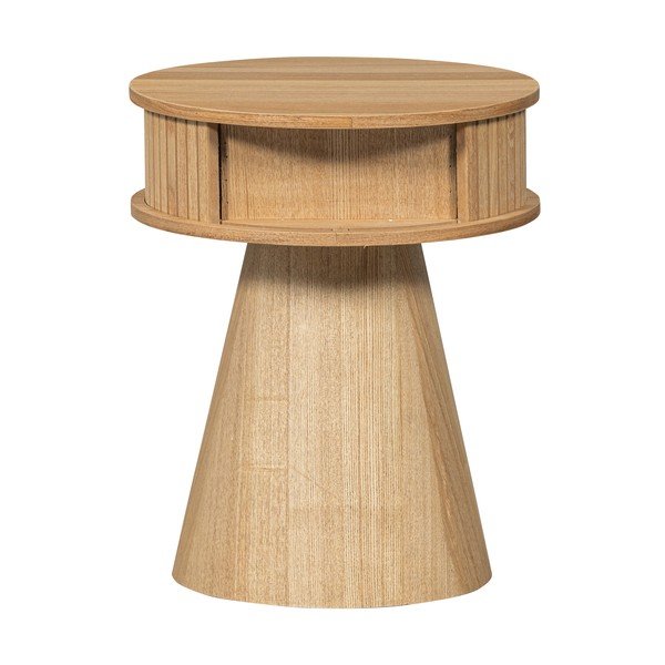 Noćni ormarić u dekoru bora u prirodnoj boji Karri – WOOOD-image-4