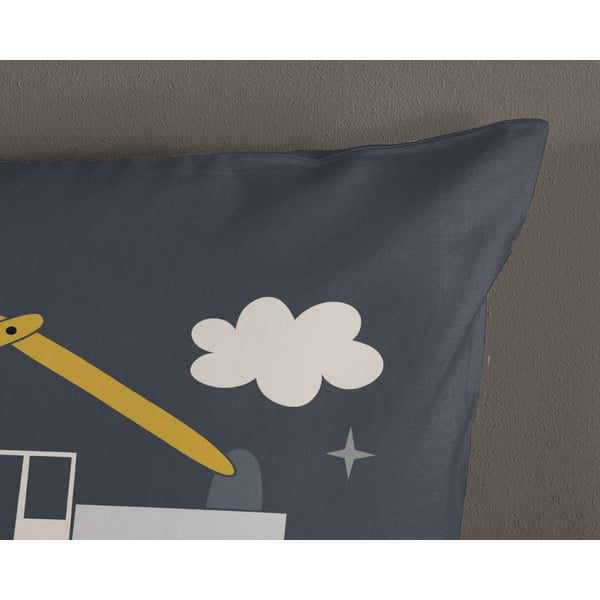 Siva pamučna dječja posteljina za krevet za jednu osobu 140x200 cm Rush – Good Morning-image-3