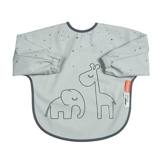 Sivi podbradak kao majica s rukavima Dreamy Dots - Done by Deer, 6-18 mjeseci