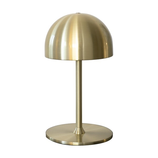 Mjedena LED stolna lampa s daljinskim upravljačem s metalnim sjenilom (visina 22 cm) Tim – Sirius