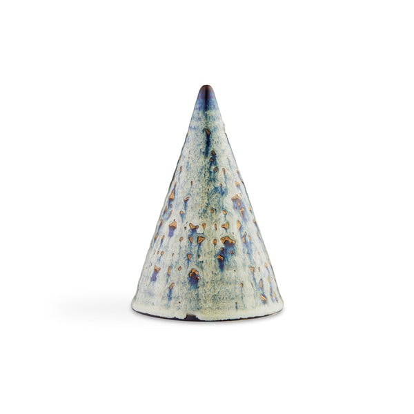 Dekorativna figurica od zemljanog posuđa Kähler Design Glazed Cone Dark Multi, visina 15 cm