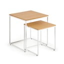 Pomoćni stolići u setu 2 kom u dekoru hrasta 45x45 cm Yoana – Kave Home