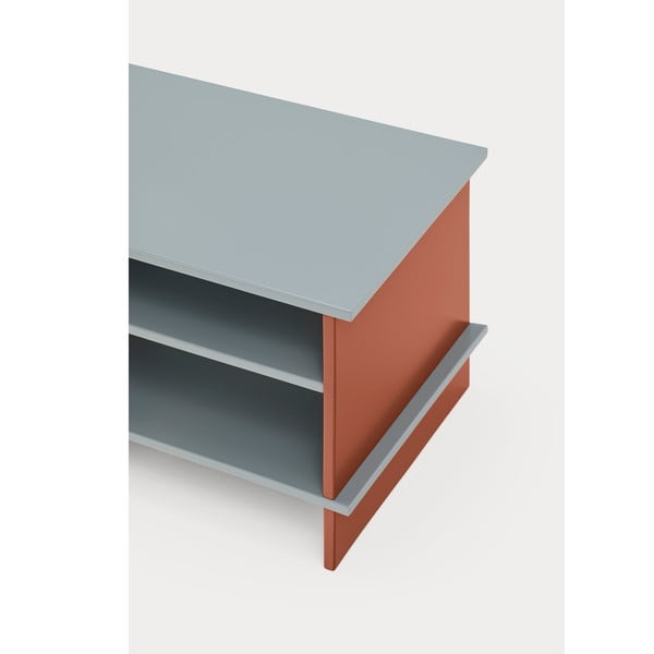 Ciglasti/sivi noćni ormarić s policama Inari – Teulat-image-4