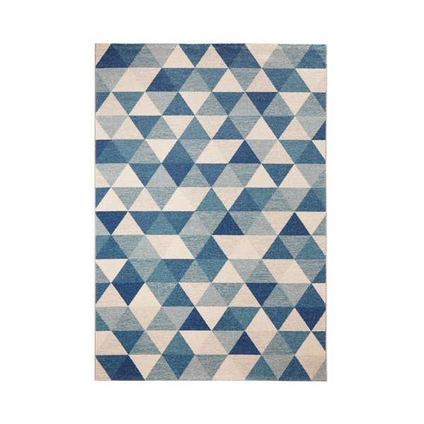 Plavi tepih Mint Rugs Diamond Triangle, 80 x 150 cm