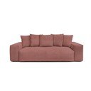 Svijetlo ružičasta sofa od samta 280 cm Voltaire – Bobochic Paris