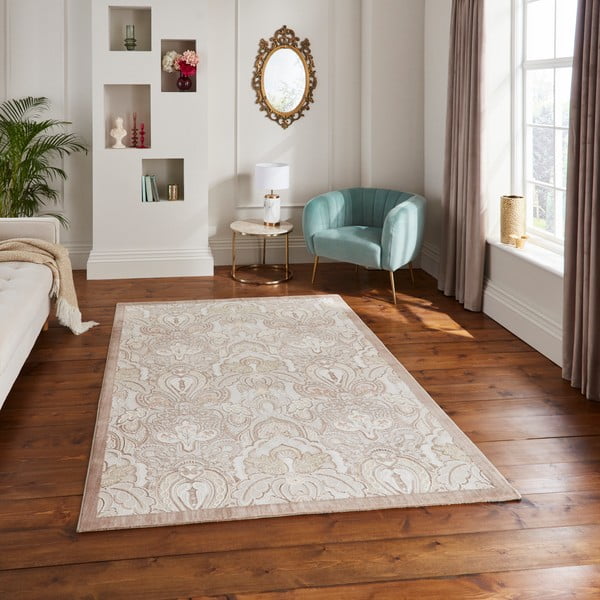 Krem tepih 120x170 cm Damask Bronze – Think Rugs-image-1