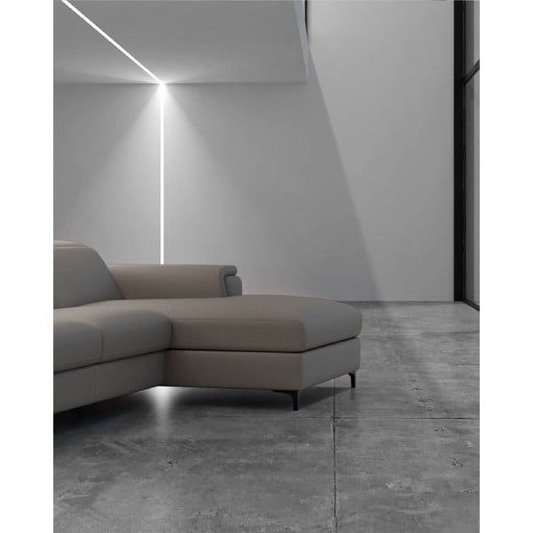 Svjetlo smeđa kožna kutna garnitura (s desnim kutom) Brito – MESONICA-image-4