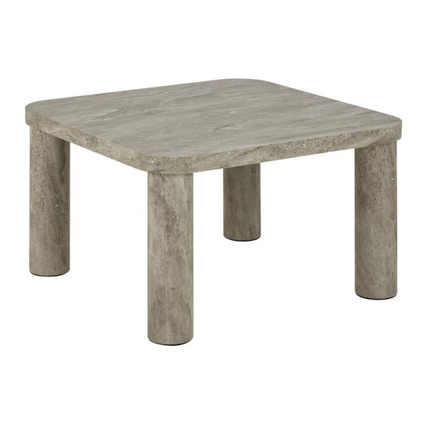 Svijetlo sivi stolić za kavu u mramornom dekoru 60x60 cm Solano – Actona