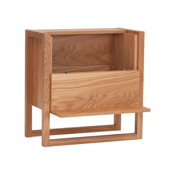 Ormarić za vina od hrastovine u prirodnoj boji 59x60 cm NewEst - Woodman-image-2