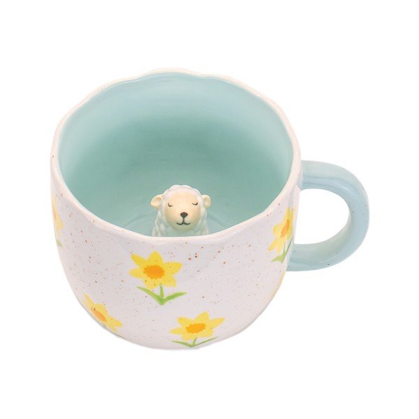Plava/krem porculanska šalica 350 ml Surprise Sheep – Sass & Belle-image-4