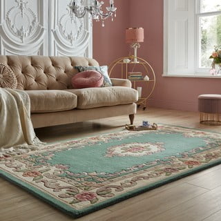 Zeleni vuneni tepih ​Flair Rugs Aubusson, 150 x 240 cm
