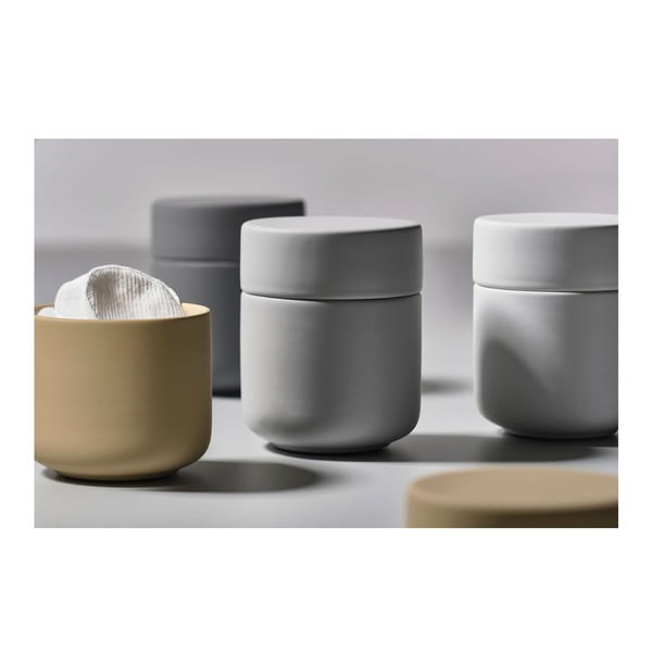 Bijela posuda s poklopcem od kamenine Zone UME-image-3