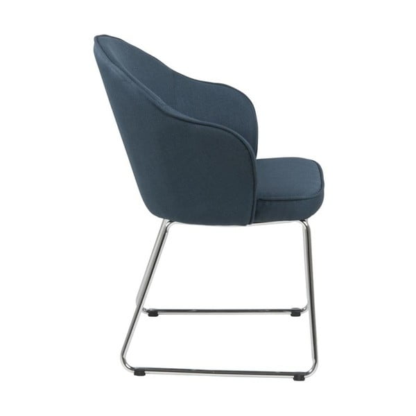 Plava stolica za blagovanje s metalnim nogama Acton Mitzie
