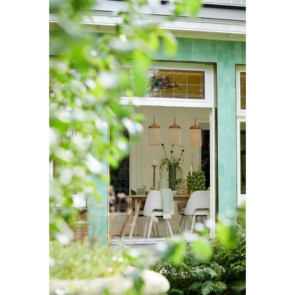 Viseća svjetiljka u prirodnoj boji s tekstilnim sjenilom Dania – Light & Living-image-3