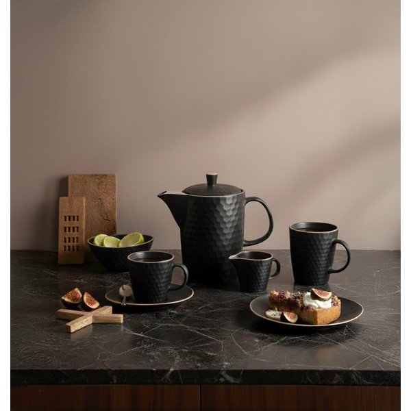 Crni keramički čajnik 1,3 l Tea Time – Orion-image-1