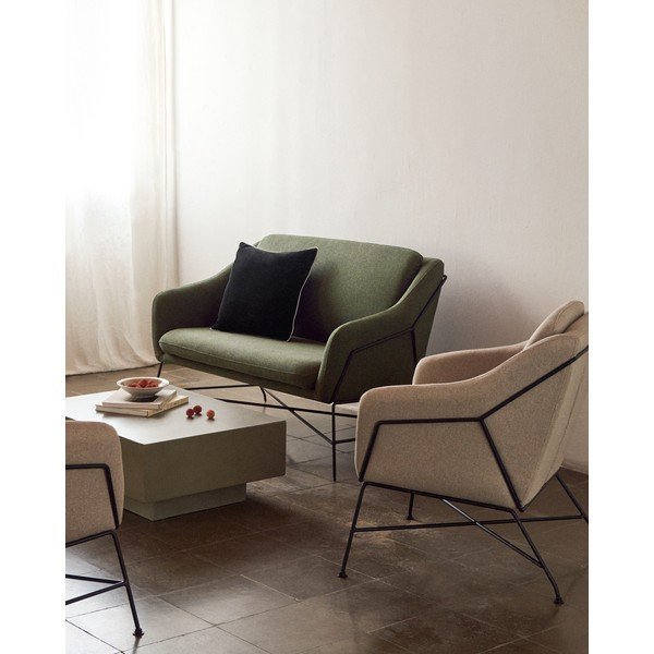 Zelena sofa 128 cm Brida – Kave Home-image-1