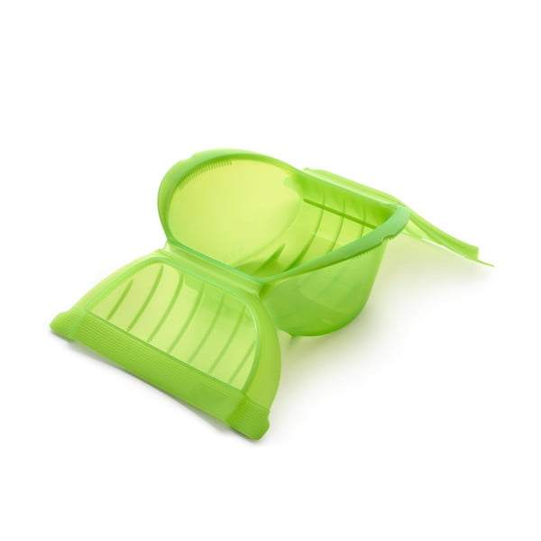 Zelena silikonska posuda za kuhanje na pari Lékué Deep Steam Case L-image-1