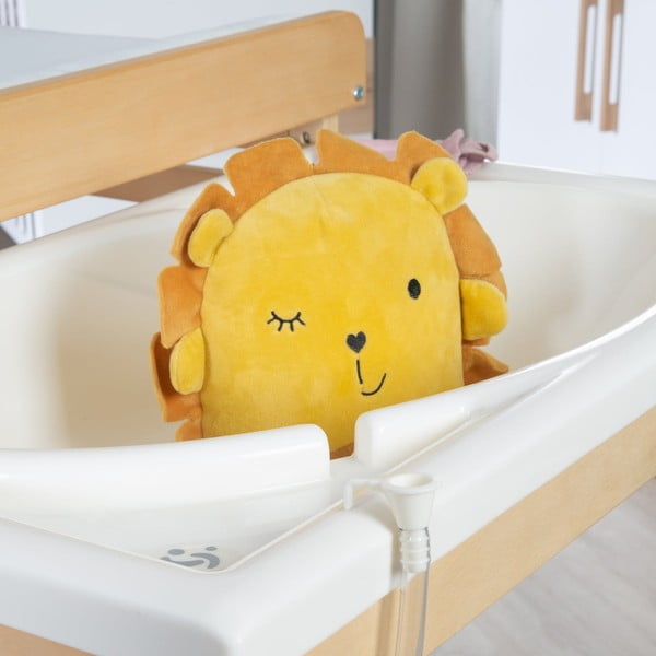 Bijeli/u prirodnoj boji stol za presvlačenje u dekoru breze Baby Pool – Roba-image-4