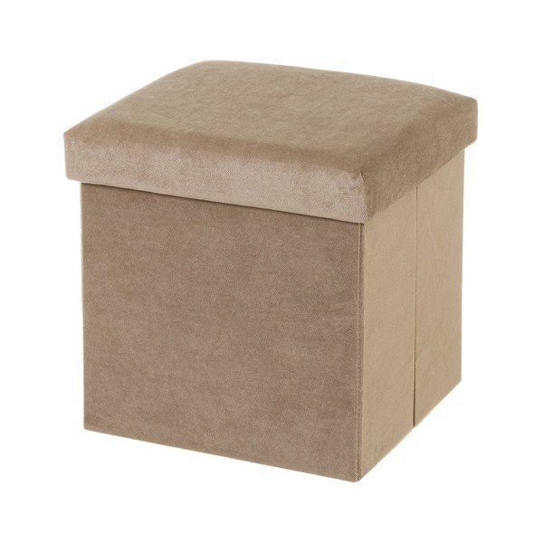 Bež baršunasti tabure Velvet – Casa Selección