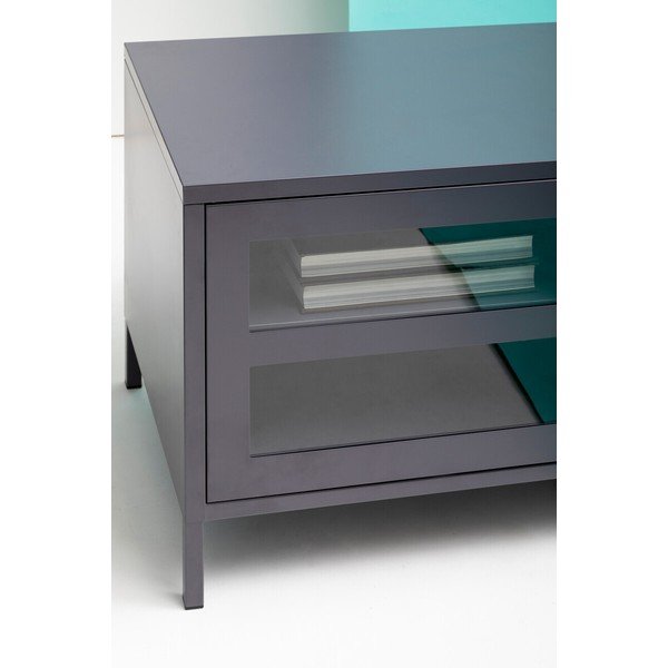 Siva željezna TV komoda 150x50x45 cm Acier – Premier Housewares-image-3