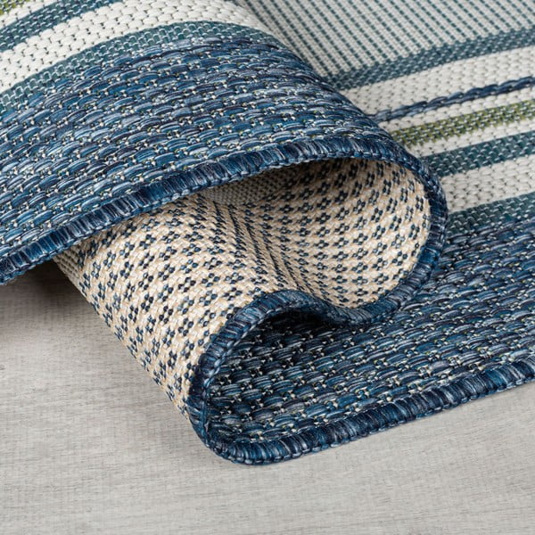 Unutarnji i vanjski tepih plavozeleni 200x290 cm Roma Stripe – Flair Rugs-image-2
