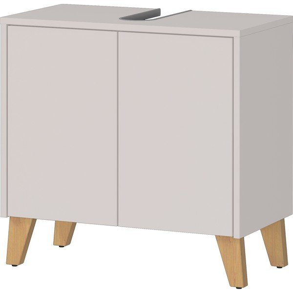 Krem ormarić za ispod umivaonika u mat dekoru 60x59 cm Arnea – Germania