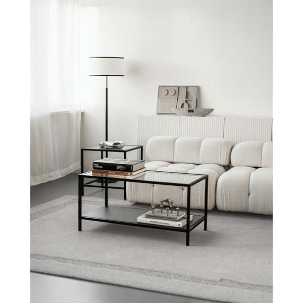 Svijetlo sivi vunen tepih 133x190 cm Morphic Rocca – Agnella-image-2