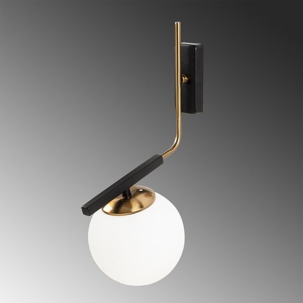 Crna metalna zidna svjetiljka Opviq lights Olympia-image-1