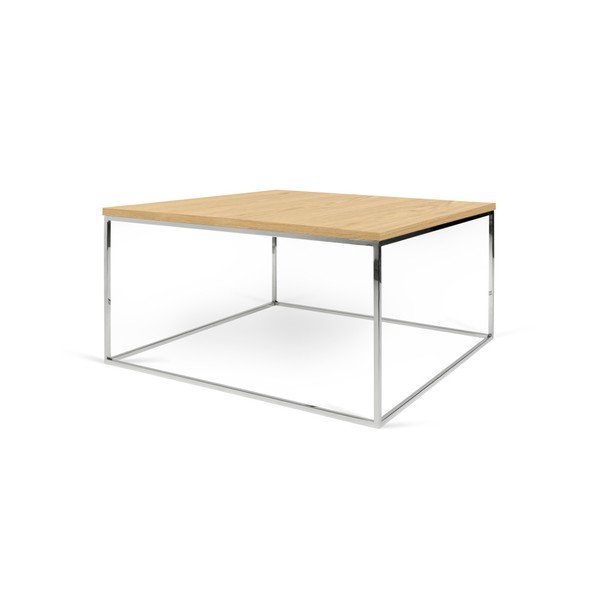 Stol za kavu s kromiranim nogama TemaHome Gleam, 75 x 75 cm-image-1