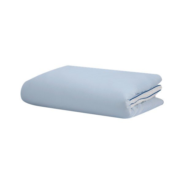 Svijetlo plava navlaka za poplun za krevet za jednu osobu od pamučnog satena 140x200 cm Oba – noo.ma