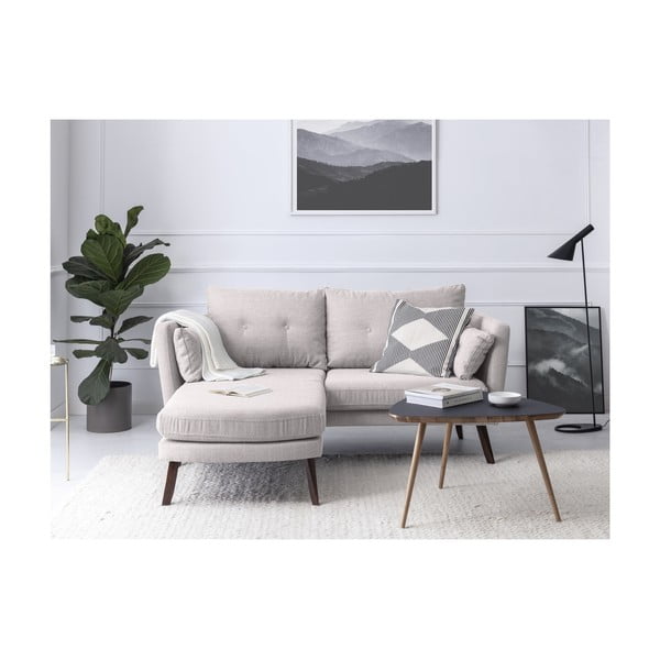 Kremasto bijeli trosjed Mazzini Sofas Elena, s ležaljkom na lijevom uglu-image-3