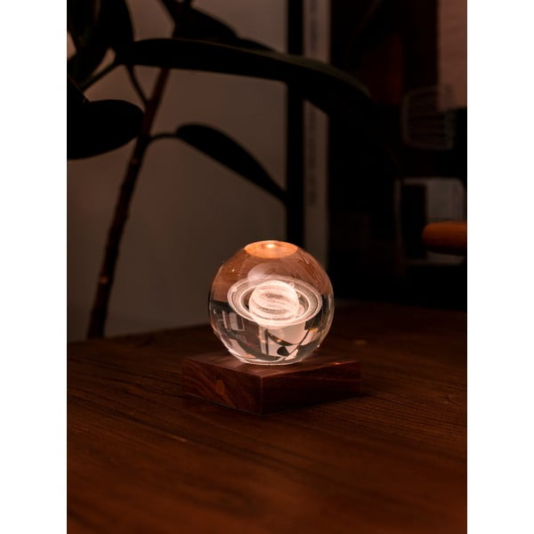 Tamno smeđi svjetlosni ukras s USB Amber – Gingko-image-3