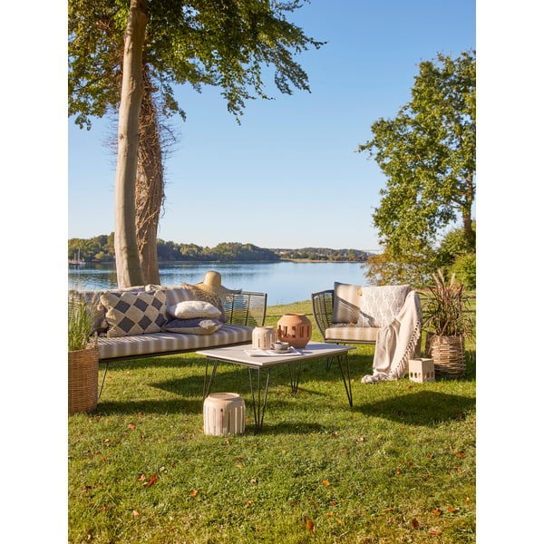 Bež podstavljena vrtna fotelja Mundo – Bloomingville-image-3