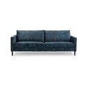 Tamnoplava sofa s baršunastom površinom Scandic Adagio, širine 220 cm