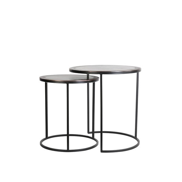 Metalni okrugli pomoćni stolići u setu od 2 kom ø 50 cm Talca - Light & Living