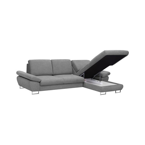 Svijetlo sivi kauč na razvlačenje Windsor &amp; Co Sofas Pi, desni kut-image-3