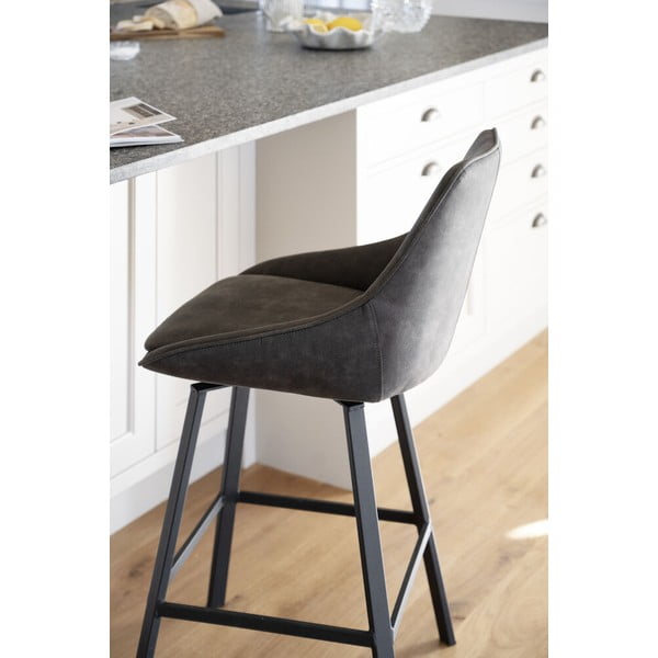 Sive barske stolice u setu 2 kom (visine sjedala 65 cm) Alison – Rowico-image-2