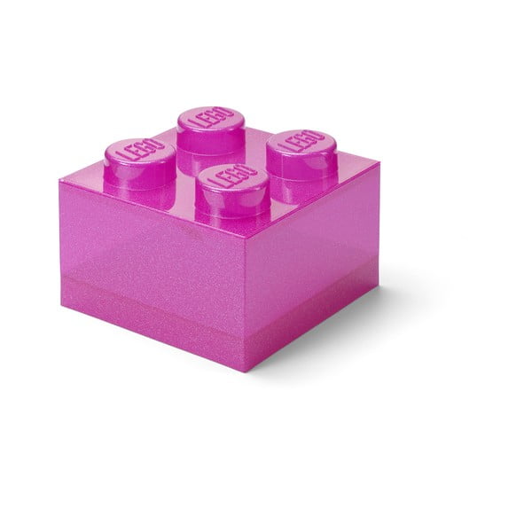 Ružičasta plastična dječja kutija za pohranu 25x25x18 cm – LEGO®-image-4