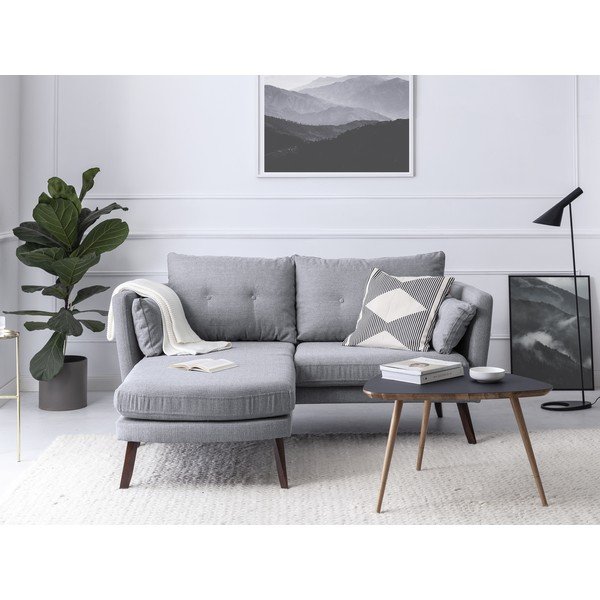 Svijetlo sivi trosjed Mazzini Sofas Elena, s ležaljkom na lijevom uglu-image-1