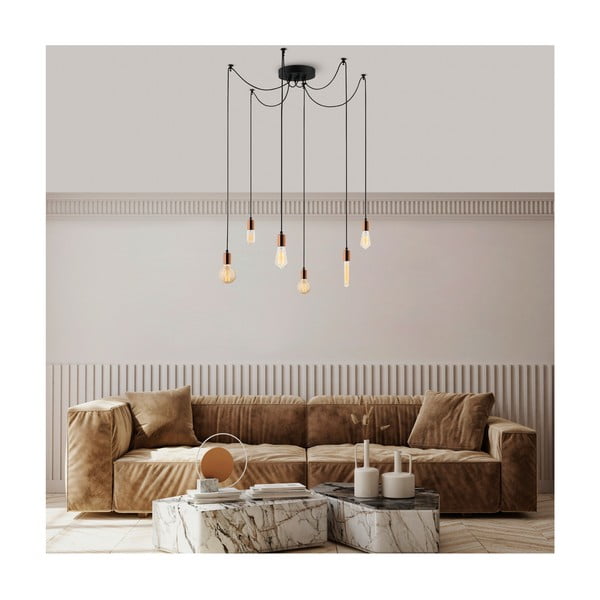 Viseća svjetiljka u bakrenoj boji Kabluni – Opviq lights-image-3