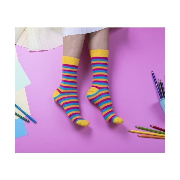 Set od 2 para obojenih čarapa Funky Steps Stripe, veličina 35 - 39-image-2