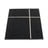 Crni unutarnji i vanjski tepih 70x90 cm Fred Black – Pappelina