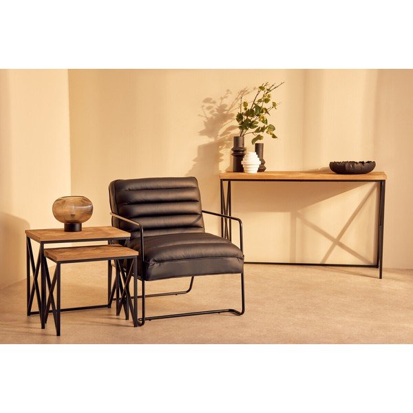 Pomoćni stol od masivne jele u prirodnoj boji 48x120 cm Kickford – Premier Housewares-image-3